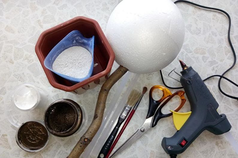 Tools and materials for making coffee trees