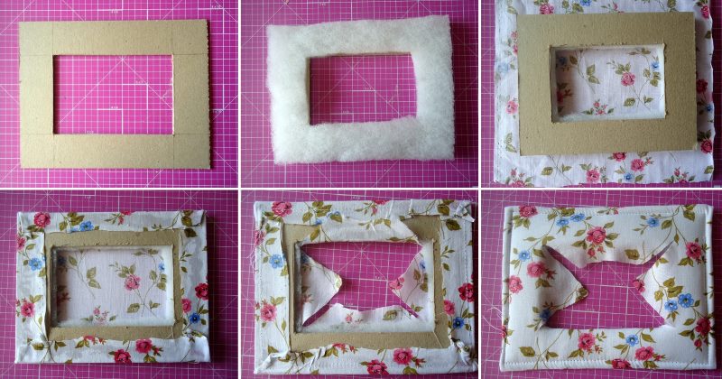 Frame for a picture from improvised materials