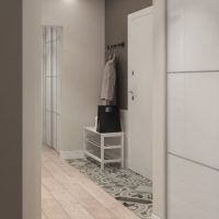 Conception du couloir dans l'appartement série 44