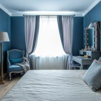 Blue bedroom for a young girl