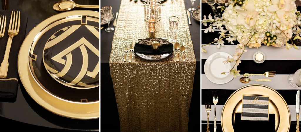 Art Deco table setting examples