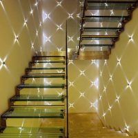 Staircase lighting spotlights