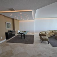 Minimalist gray living room design