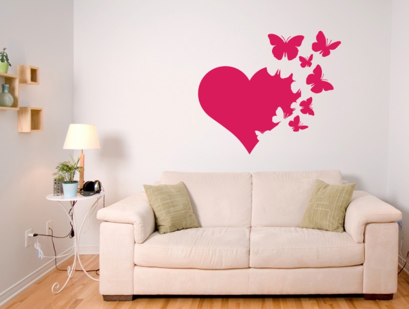 DIY wall decoration over the sofa