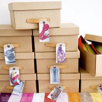 Do-it-yourself cardboard boxes for shoes