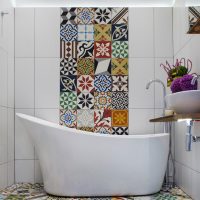 Mosaic pattern on tile