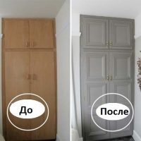 Photo of the Soviet cabinet before and after painting