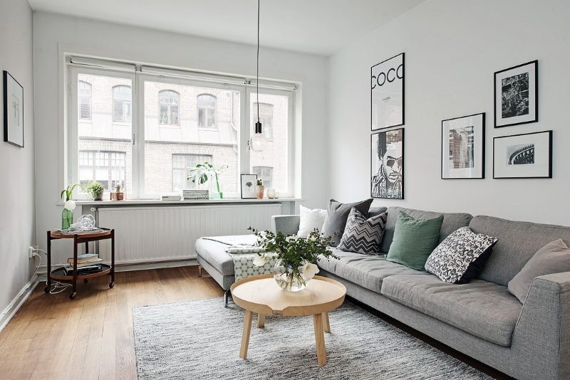 Bright Scandinavian style living room