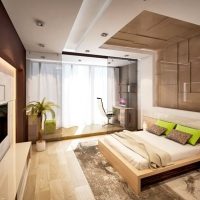 Chic bedroom design with balcony