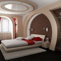 Chic bedroom design with balcony