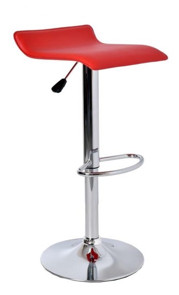 Plastic bar stools are best placed on a metal frame