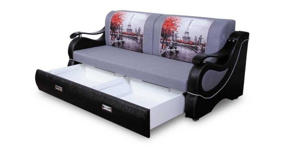 Canapé élégant et confortable avec tiroirs