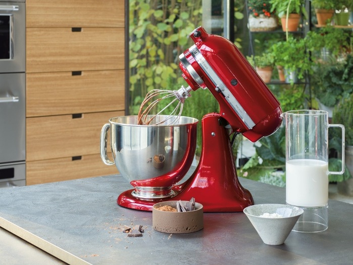 Mixer with stand in the kitchen.