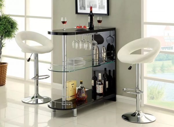If you do not have enough space for a large bar, install a minibar