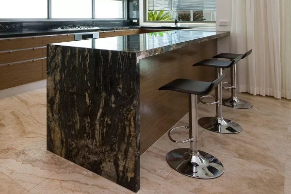 The stone product made of marble, granite, onyx looks luxurious and expensive.