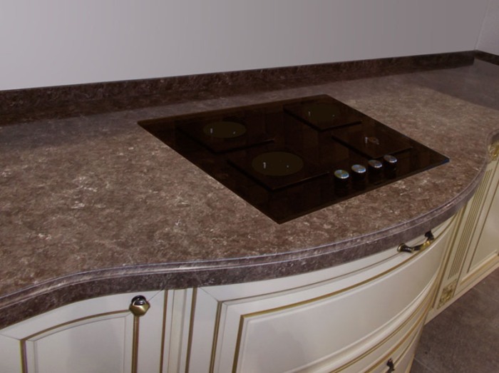 How to care for an artificial stone countertop.