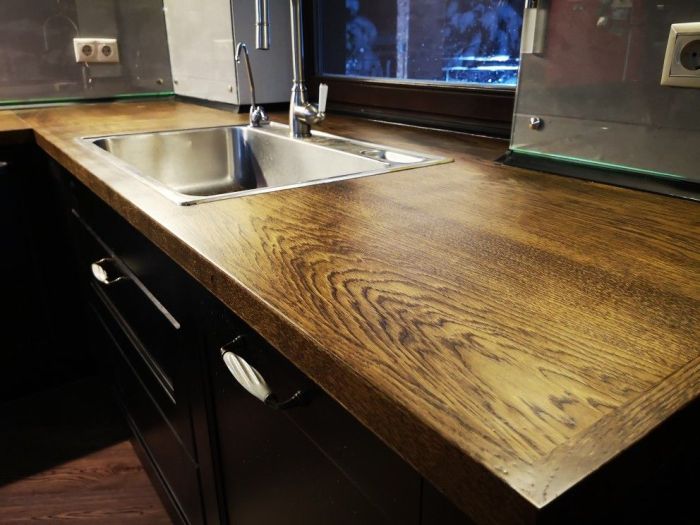 Countertop in the kitchen.