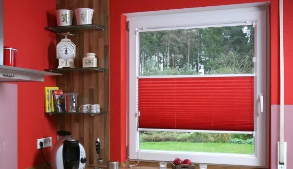 A practical option for a small space will be roller blinds, which are very convenient and also compact.