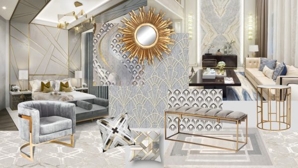 The Art Deco style is gaining popularity this year and crowding out other recently popular trends.