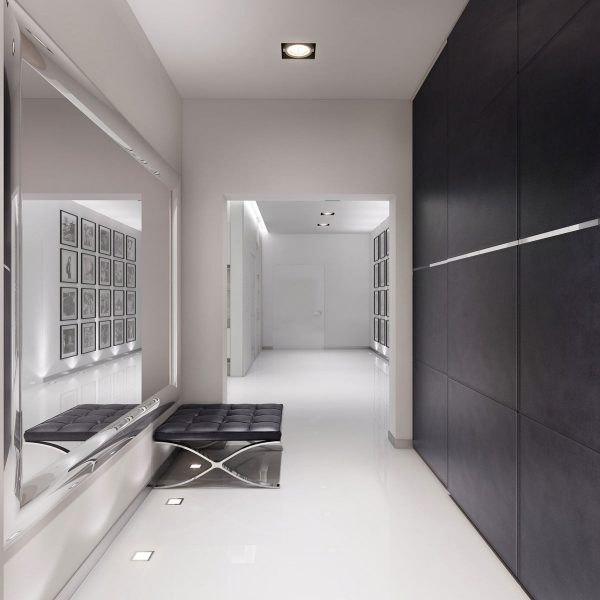Design del corridoio semplice ed elegante