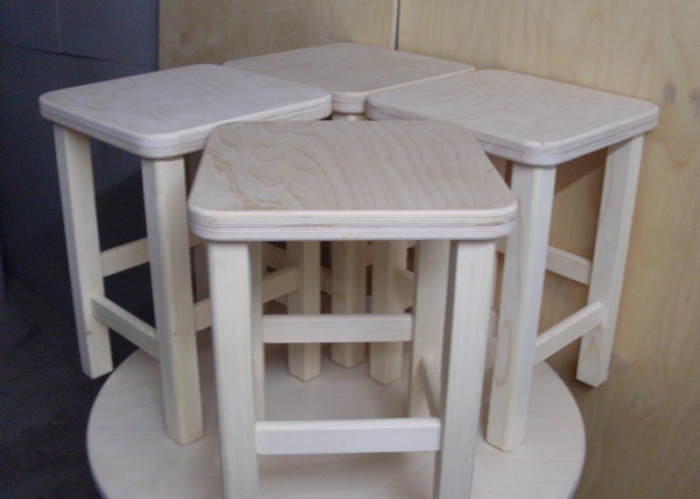 The price of wooden stools for the kitchen.