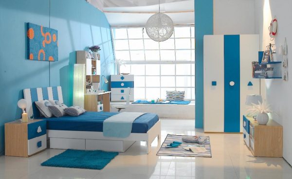 Decorating a room in cool, bluish tones will have a calming effect on a hyperactive teenager.