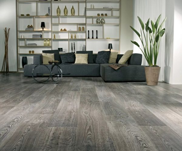 The best option for any style will be laminate and tile.