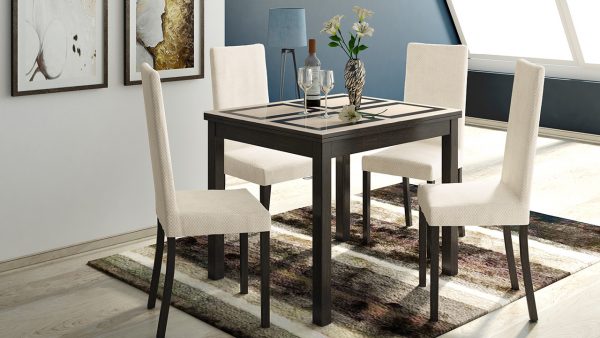 Extendable dining tables are a great solution to save space