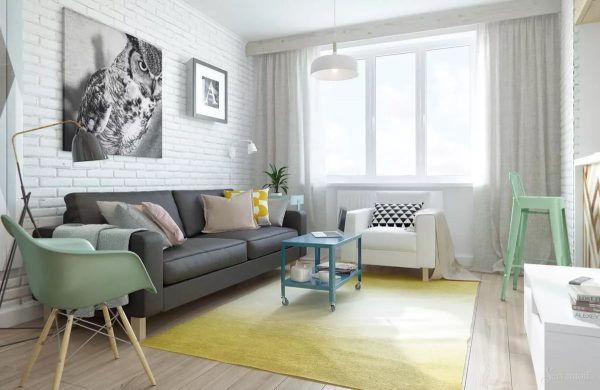 Scandinavian interiors are usually painted white to help keep the space vibrant.